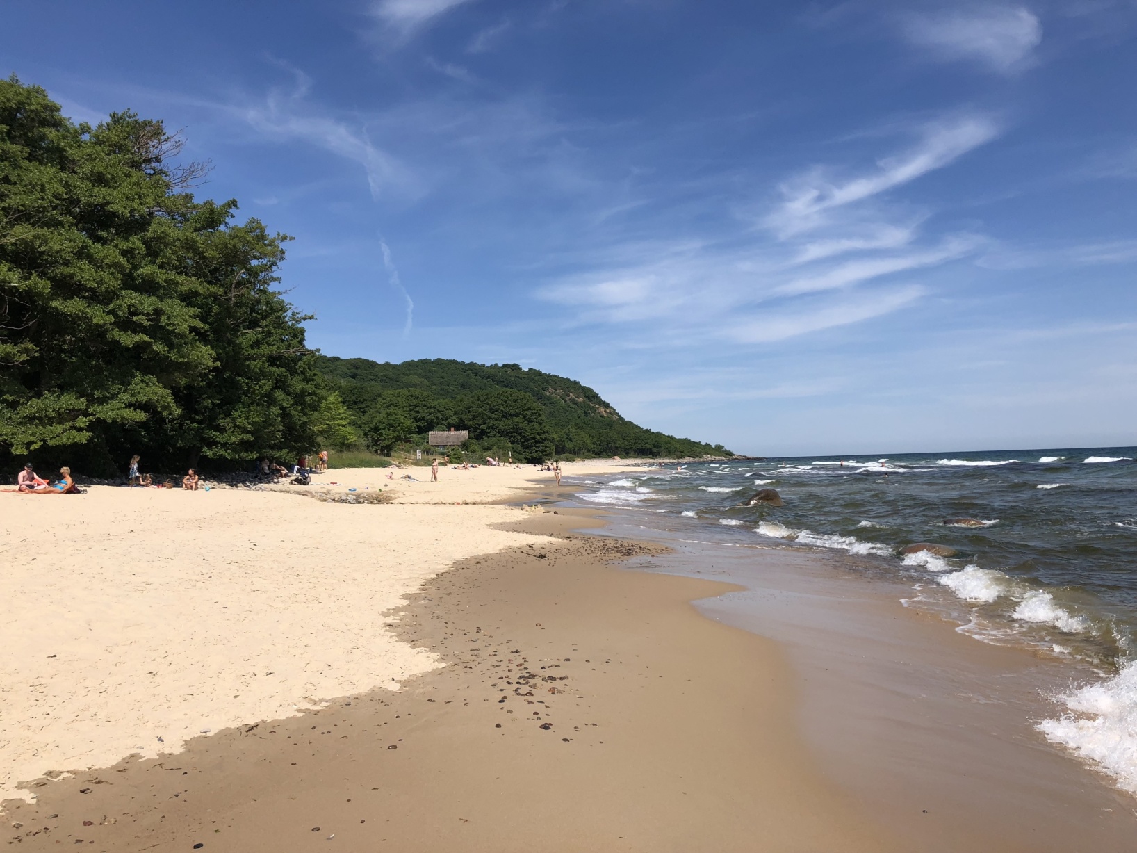 en sandstrand i österlen